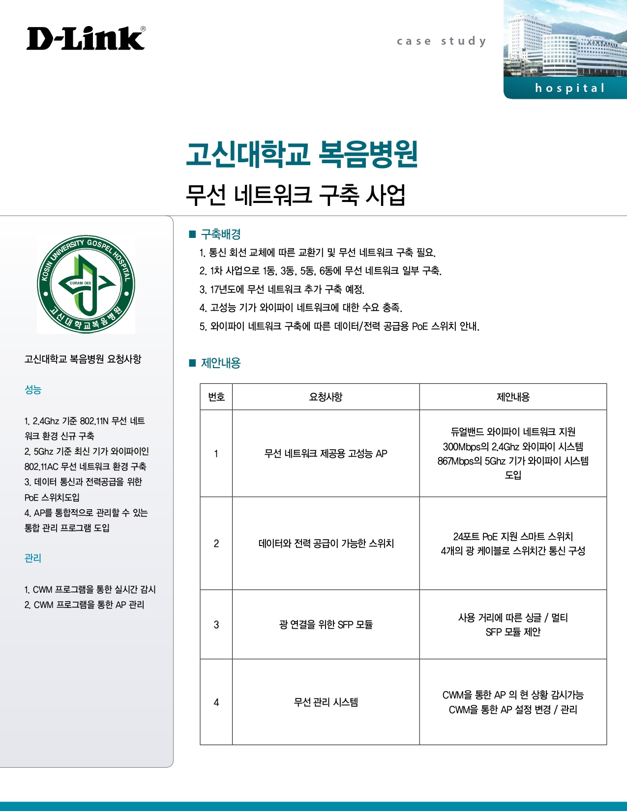 고신대 복음병원 무선 네트워크